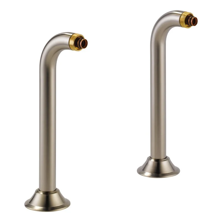 Riser Traditional Deck Mount Tub Filler 8-3/4 Inch 3-1/2 Inch Brilliance Luxe Gold Brass - Frankwebs