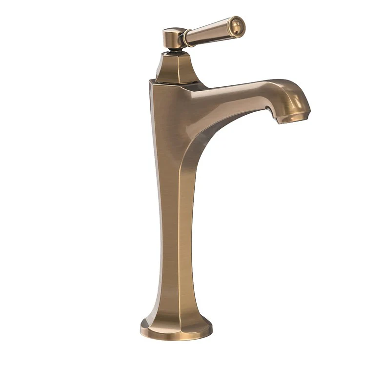 Vessel Faucet Metropole 1 Lever ADA Satin Brass PVD 1.2 Gallons per Minute Faucet Height 11 Inch - Frankwebs