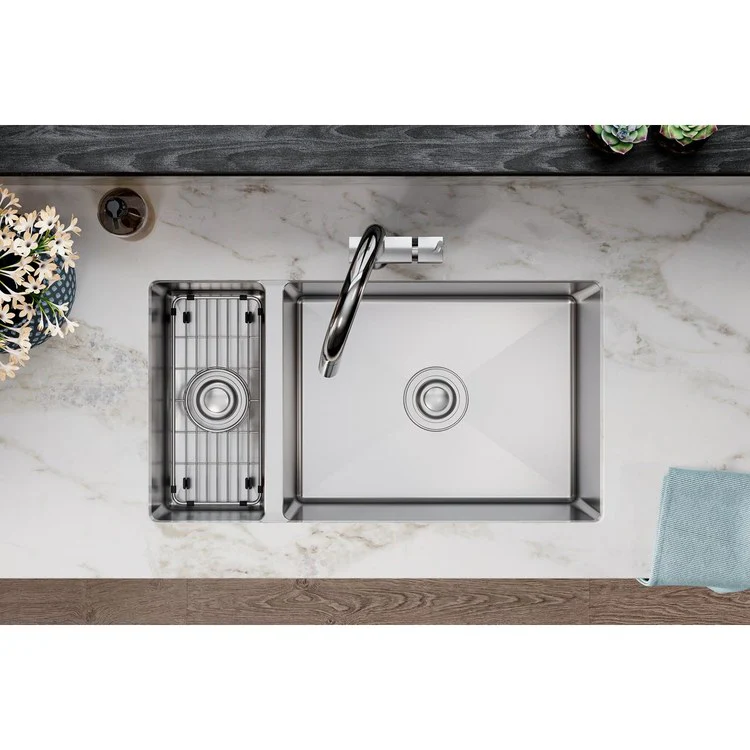 Sink Grid Crosstown Bottom Grid 6.5 x 14.5 Inch Polished Stainless Steel - Frankwebs