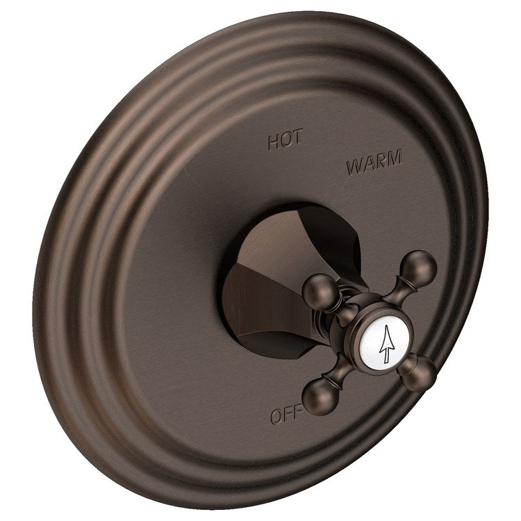 Pressure Balance Valve Trim Metropole Arrow Insert 1 Cross English Bronze ADA Depth 3-5/8 Inch - Frankwebs