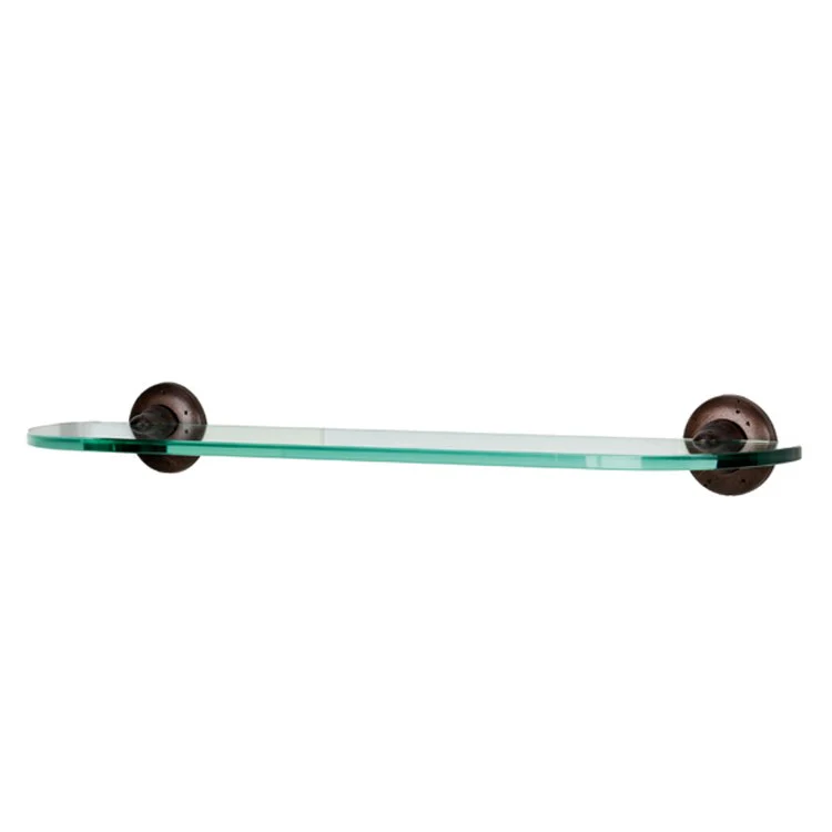 Shelf Sierra Bath with Brackets Dark Bronze 24 Inch Bronze/Glass - Frankwebs