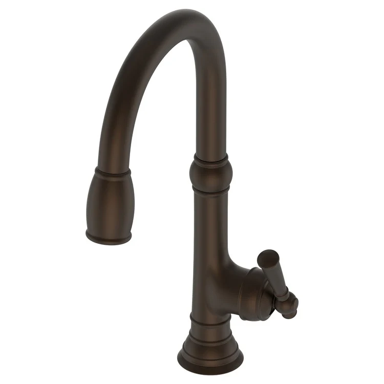 Kitchen Faucet Jacobean 1 Lever ADA Midnight Chrome Pull Down Spout Height 9-4/5 Inch 1.8 Gallons per Minute - Frankwebs