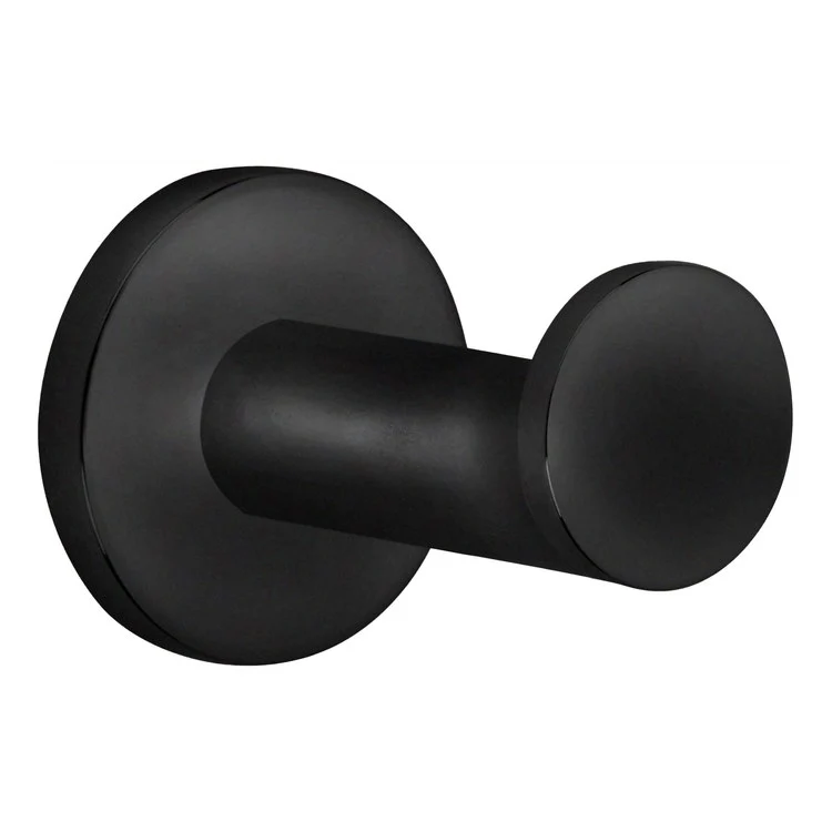 Robe Hook East Linear Single Flat Black 2-2/5 Inch Wall Mount Brass - Frankwebs