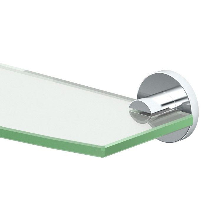Shelf Channel Curved Glass Shelf Chrome 20.125 Inch Tempered Glass - Frankwebs