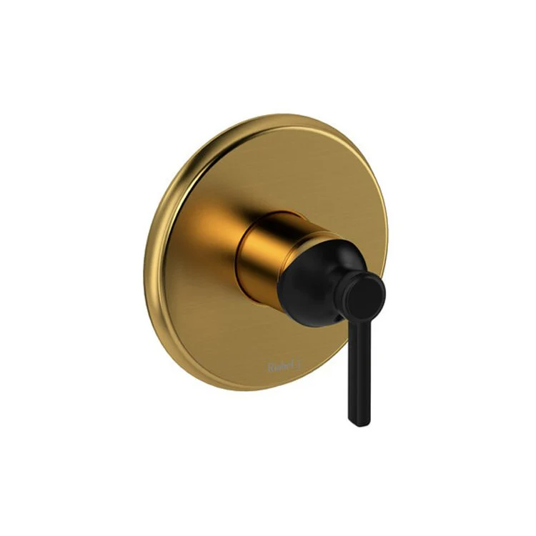 Pressure Balance Valve Trim Momenti Round Type P 1 Lever Brushed Nickel/Black ADA 5.8 Gallons per Minute - Frankwebs