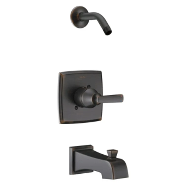 Tub and Shower Trim Ashlyn Monitor 14 1 Lever Matte Black ADA 1.75 Gallons per Minute Less Showerhead - Frankwebs