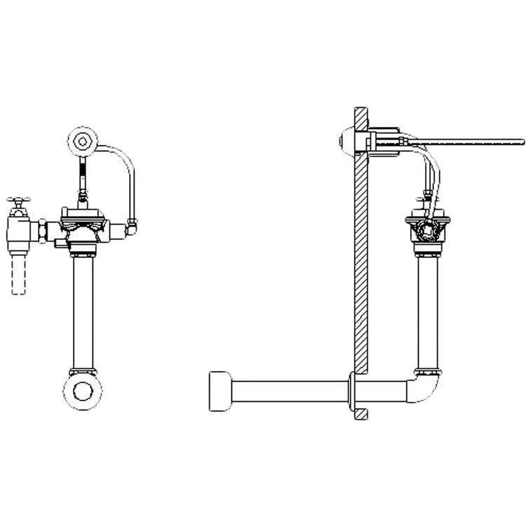 TECK Concealed Flush Valve for 1-1/2