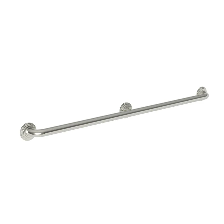 Grab Bar Astor 42 Inch 3 Post Round Plate Polished Chrome ADA Wall Mount Brass - Frankwebs