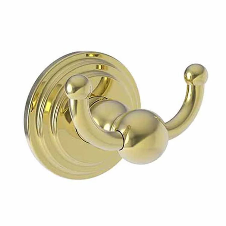 Robe Hook Alveston Double Satin Nickel PVD 2-5/9 Inch 2-3/7 Inch Wall Mount Brass - Frankwebs