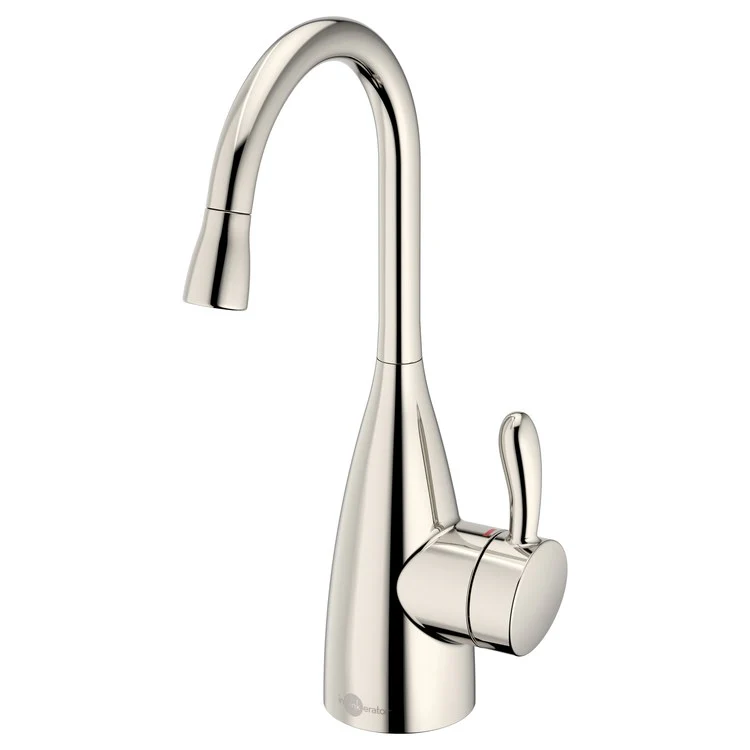 Hot Water Dispenser Showroom Transitional 1010 Instant 1 Lever ADA Gooseneck Swivel 360 DEG Polished Nickel - Frankwebs