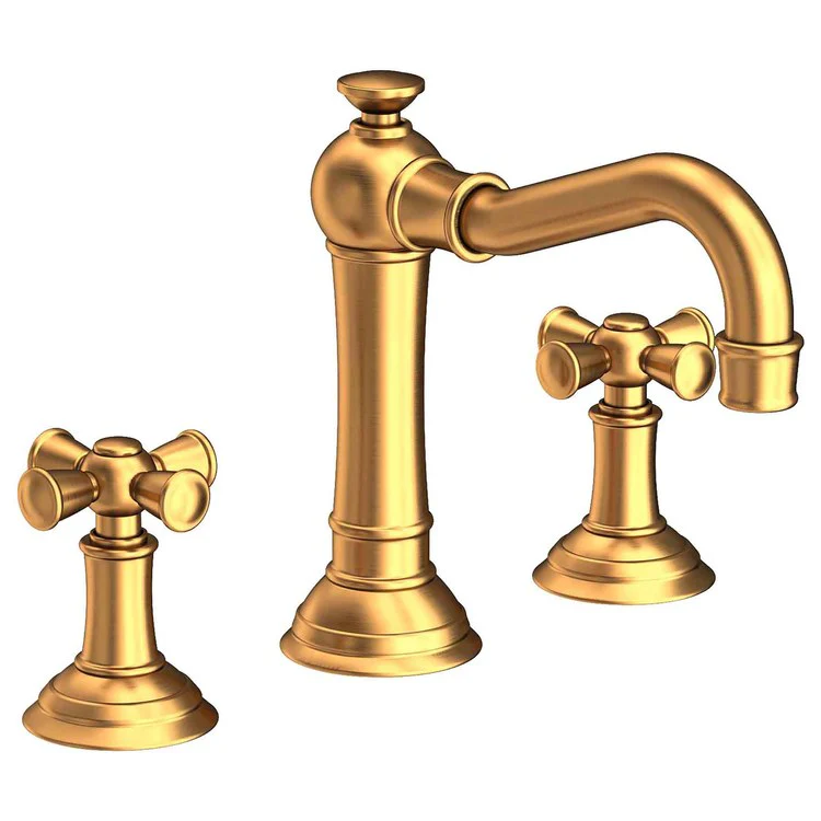 Lavatory Faucet Jacobean Widespread 8 to 20 Inch Spread 2 Cross ADA Satin Bronze PVD 1.2 Gallons per Minute Brass Spout Height 4-13/16 Inch - Frankwebs