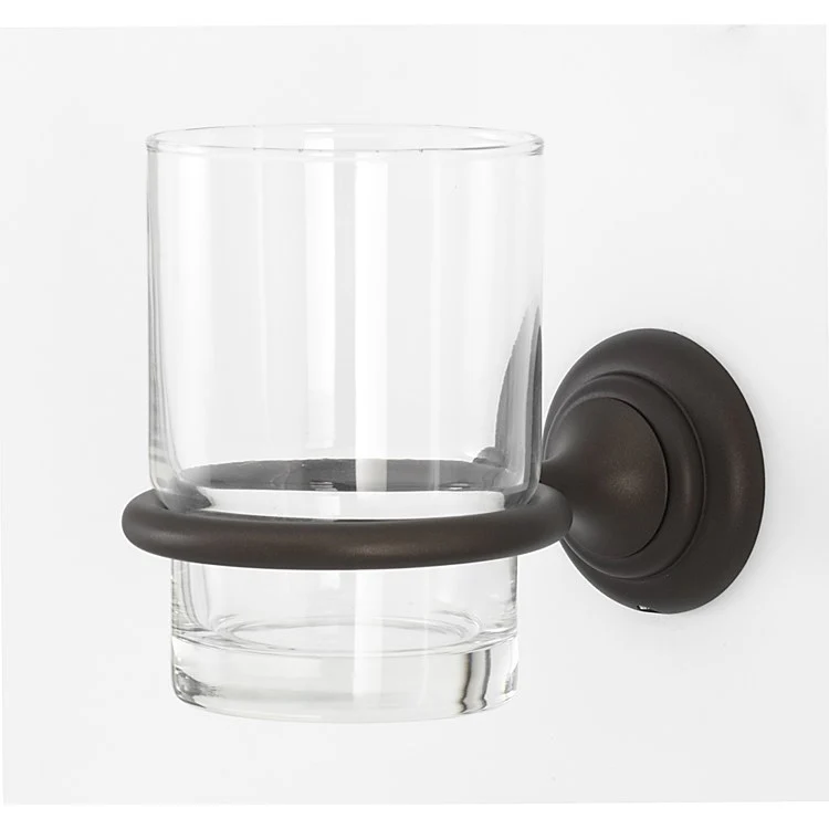 Tumbler Holder Charlie's Bath Barcelona Includes Tumbler Wall Mount Brass/Glass 4-1/2 x 2 Inch - Frankwebs