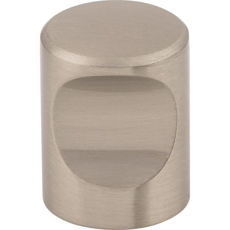 Knob Nouveau Indent Round Polished Nickel Zinc Alloy 3/4 Inch 1 Inch - Frankwebs