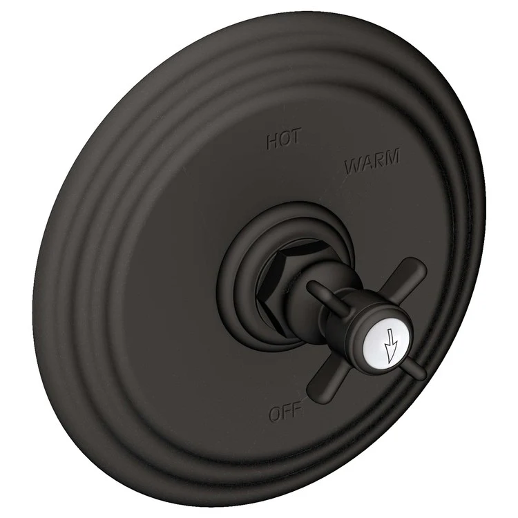 Pressure Balance Valve Trim Fairfield Round 1 Cross English Bronze ADA Depth 3-4/5 Inch - Frankwebs