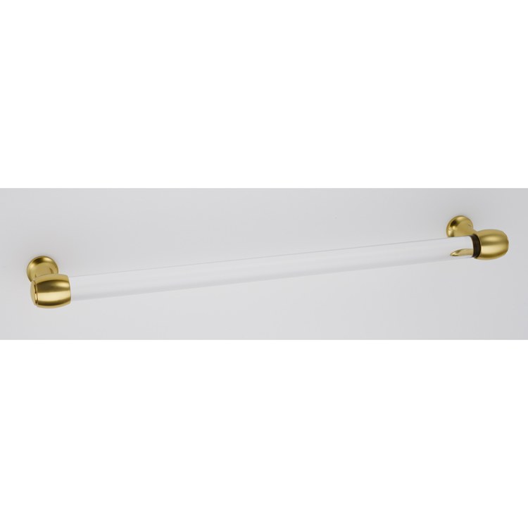Pull Royale Acrylic Satin Brass 18 Inch 19-1/8 Inch 2-7/8 Inch - Frankwebs