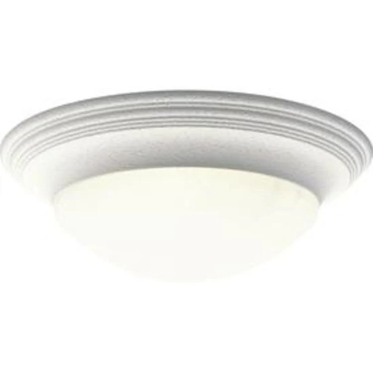 Alabaster Glass Three-Light Flush Mount Ceiling Light - Frankwebs