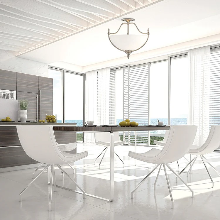 Herndon Three-Light Semi-Flush Mount Ceiling Fixture - Frankwebs