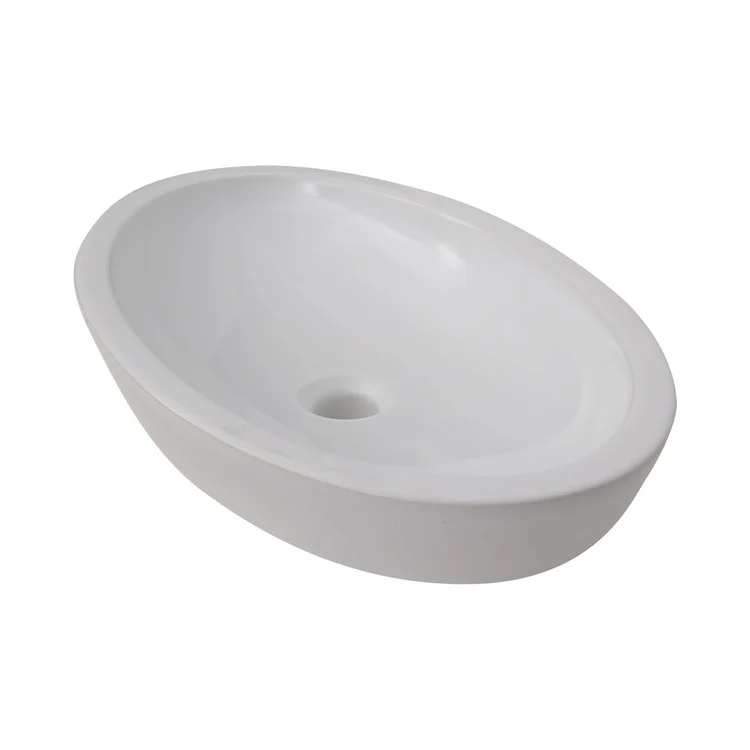Vessel Resort Above Counter Oval 23 Inch White Vitreous China - Frankwebs