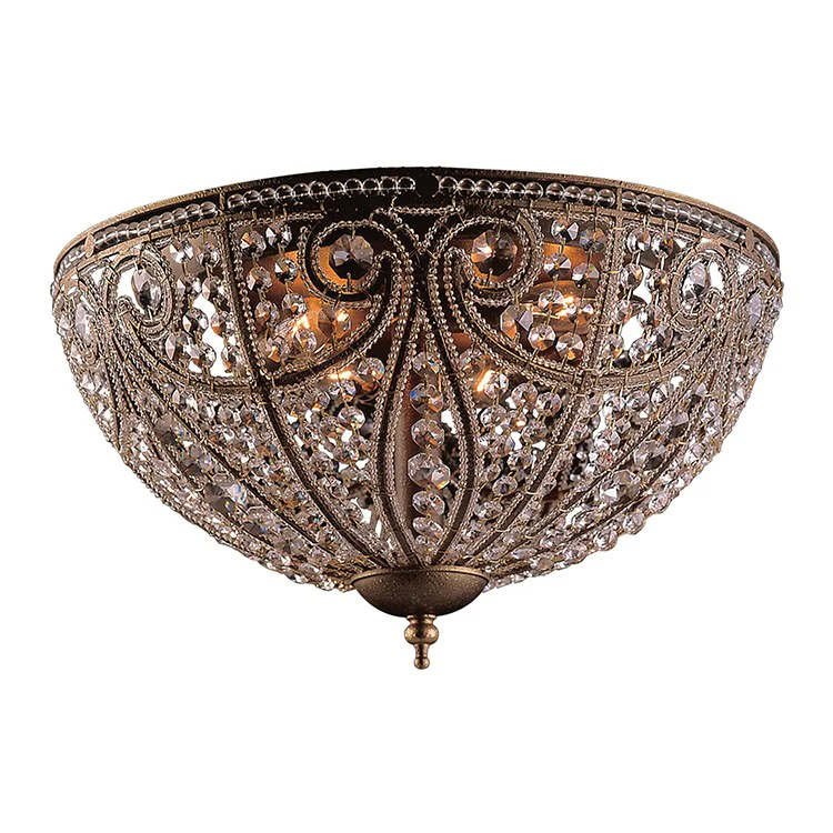 Elizabethan Six-Light Flush Mount Ceiling Fixture - Frankwebs