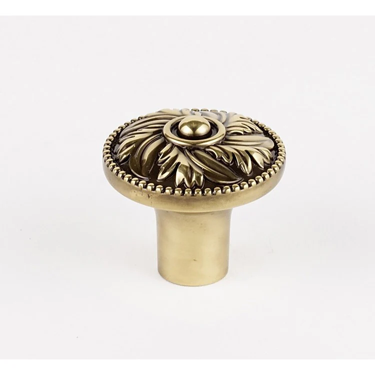 Knob Hickory Round Unlacquered Brass Brass 1-1/4 Inch 1-1/4 Inch 1-1/2 Inch - Frankwebs