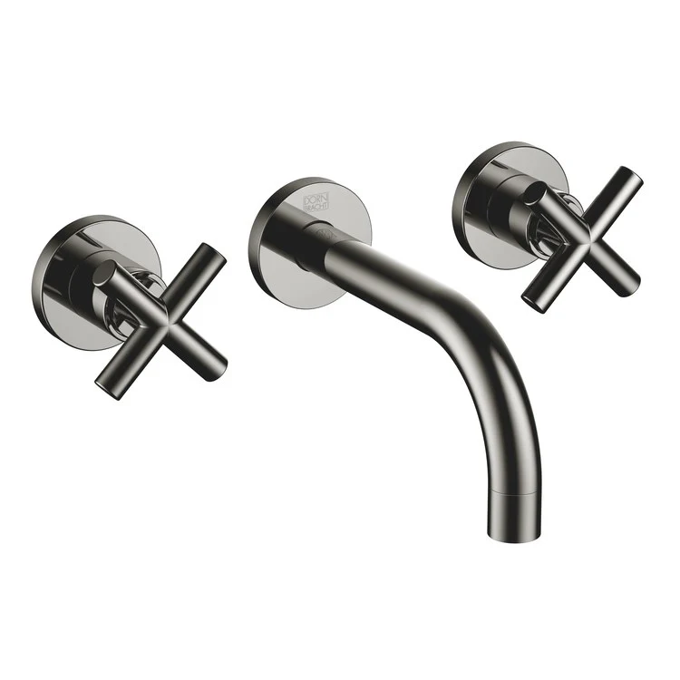 Lavatory Faucet TARA Wall Mount Mixer 2 Cross ADA WaterSense Chrome 1.2 Gallons per Minute Less Drain 3 Hole - Frankwebs