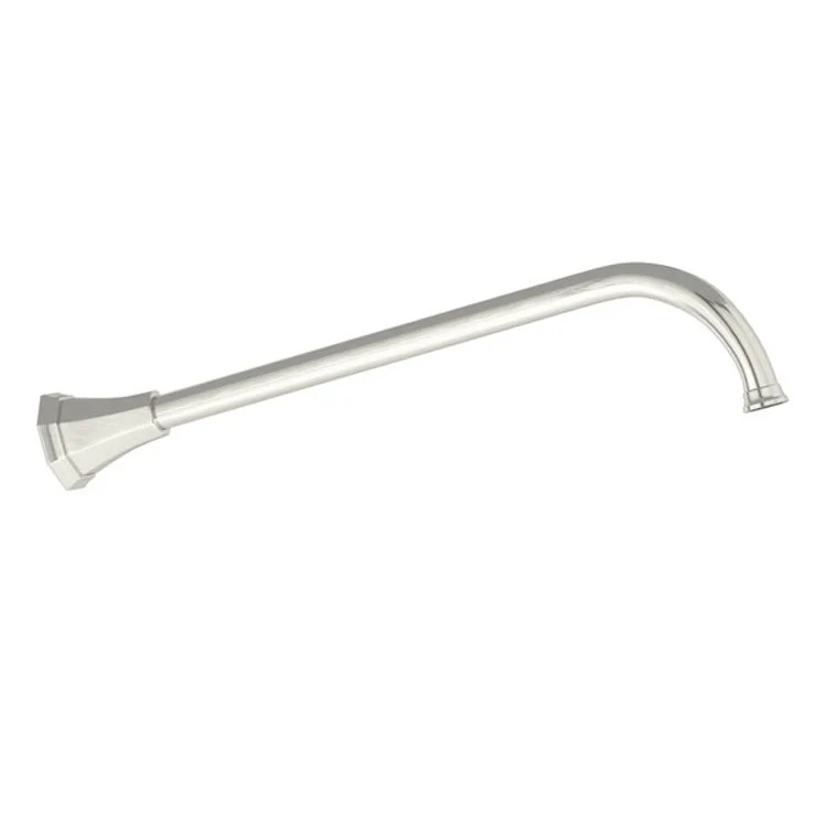Shower Arm Deco Polished Nickel 15 Inch 1/2IN FNPT Inlet & 1/2IN Male NPSM Outlet Brass Wall Mount - Frankwebs