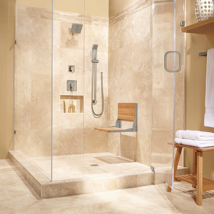Teak Fold-Down Shower Seat - Frankwebs