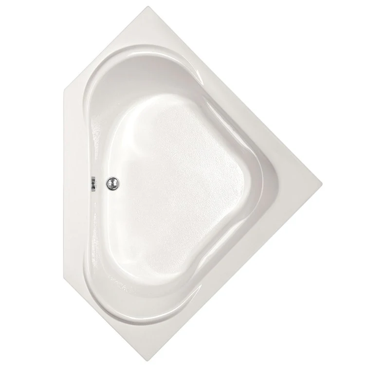 Soaking Tub Designer Collection Clarissa 55 x 55 Inch Corner Tub Only Center Bone Acrylic - Frankwebs