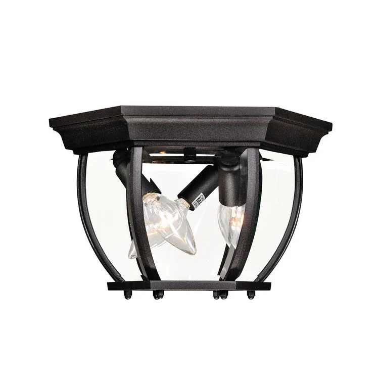 Exterior Collections Three-Light Outdoor Flush Mount Ceiling Fixture - Frankwebs