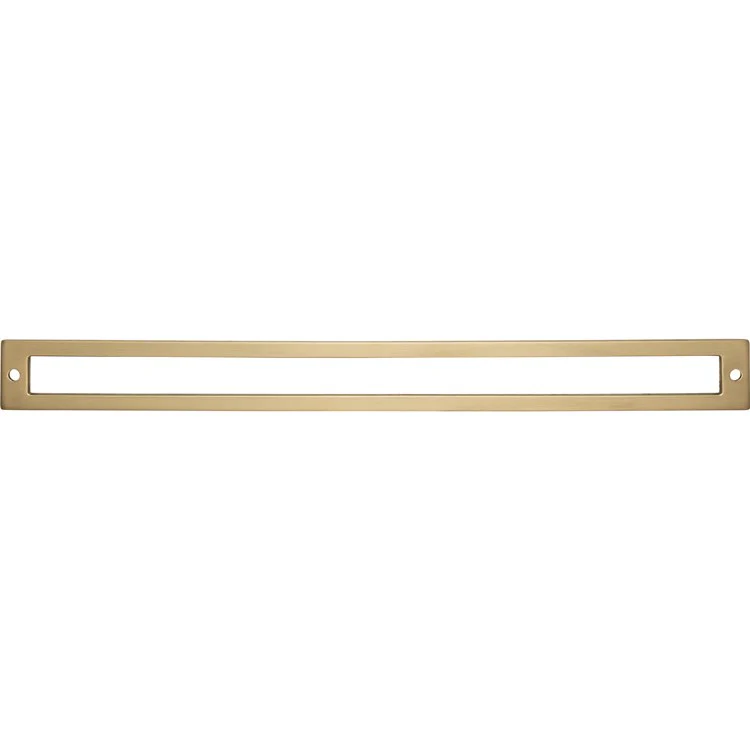 Pull Backplate Lynwood Hollin Rectangle Honey Bronze 12 Inch 2 Hole Zinc Alloy - Frankwebs