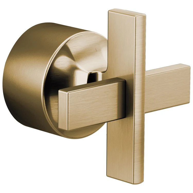 Handle Kit Levoir Zinc 1 Cross ADA Brilliance Luxe Gold for Sensori Thermostatic Valve Trim 2-29/32 Inch - Frankwebs