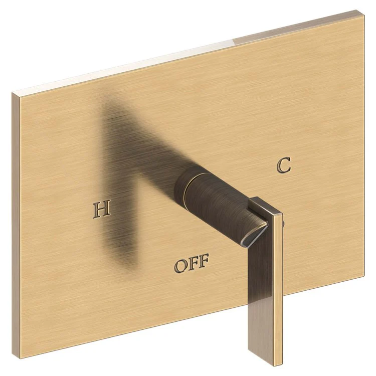 Pressure Balance Valve Trim Metro Rectangle 1 Lever Antique Nickel ADA Depth 3-1/2 Inch - Frankwebs