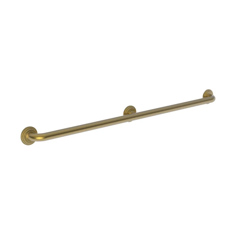 Grab Bar Astor 42 Inch 3 Post Round Plate Polished Chrome ADA Wall Mount Brass - Frankwebs