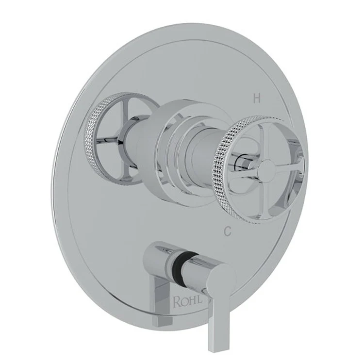 Pressure Balance Valve Trim Campo with Diverter 1 Industrial Metal Wheel Tuscan Brass 5.5 Gallons per Minute - Frankwebs