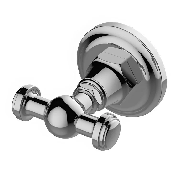 Robe Hook Camden Double Polished Nickel 2-3/16 Inch 2-3/16 Inch Wall Mount Metal - Frankwebs
