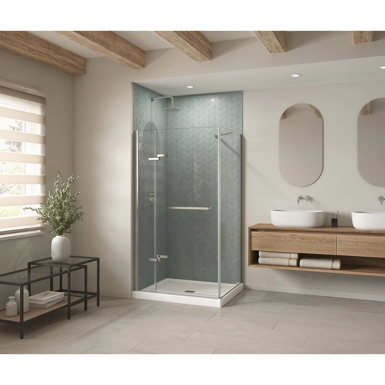 Shower Base B3X Corner Left White 42 x 36 Inch Acrylic - Frankwebs