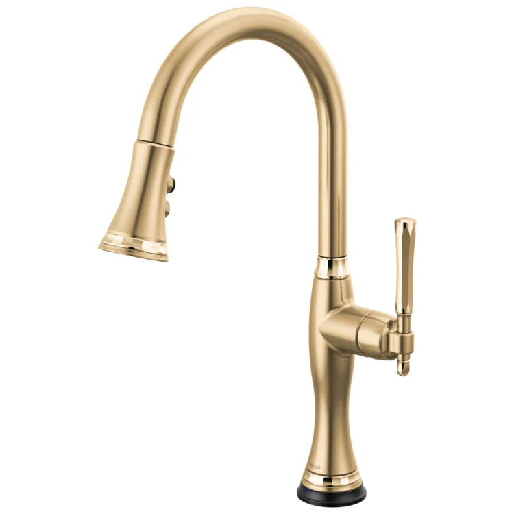 Kitchen Faucet Tulham 1 Lever ADA Polished Chrome Pull Down 2 Function Handspray 1.8 Gallons per Minute - Frankwebs