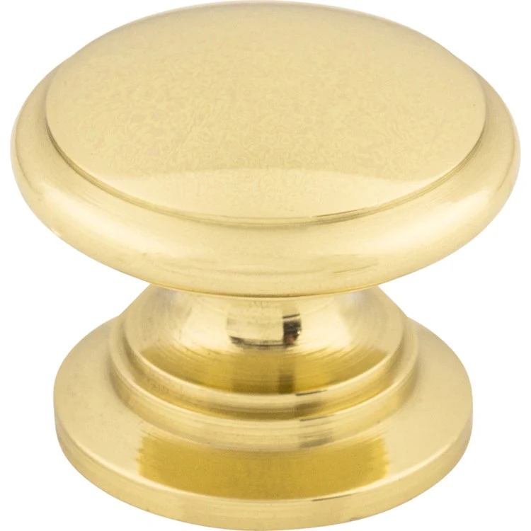Knob Somerset Ray Round Polished Brass Zinc Alloy 1-1/4 Inch 1 Inch - Frankwebs