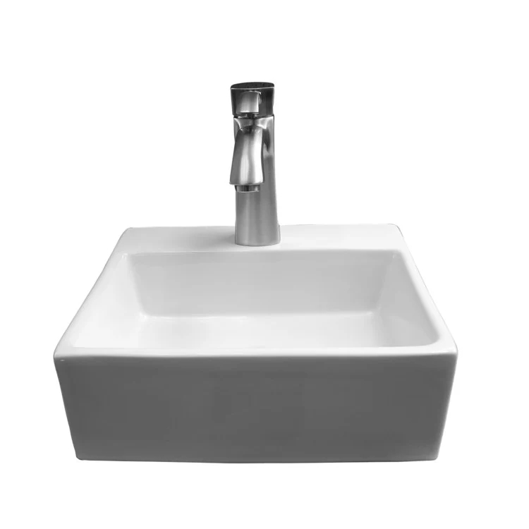 Lavatory Sink Morris Wall Hung 13 Inch Rectangle White - Frankwebs