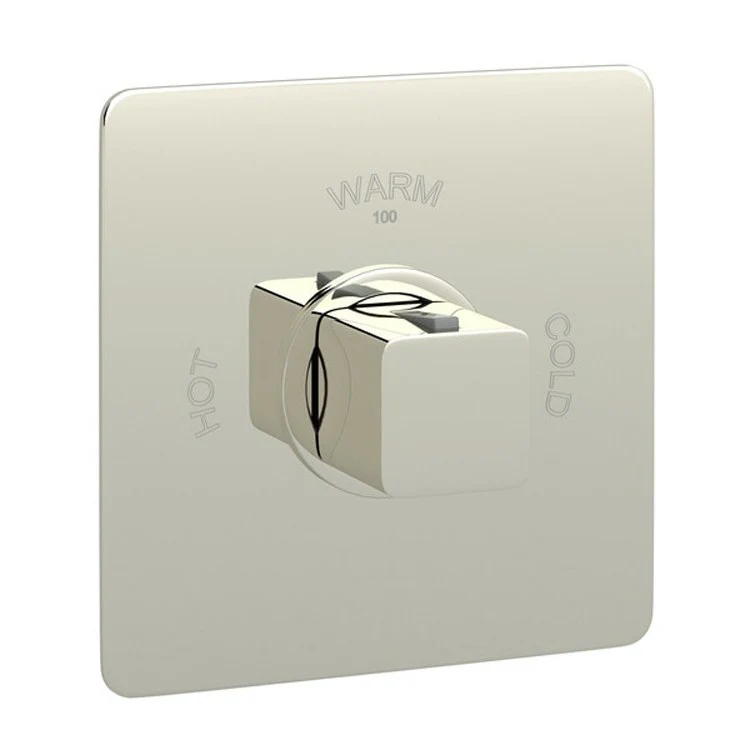 Thermostatic Trim Quartile 3/4 Inch Without Volume Control 1 Cube Knob Satin Nickel 12 Gallons per Minute Brass - Frankwebs