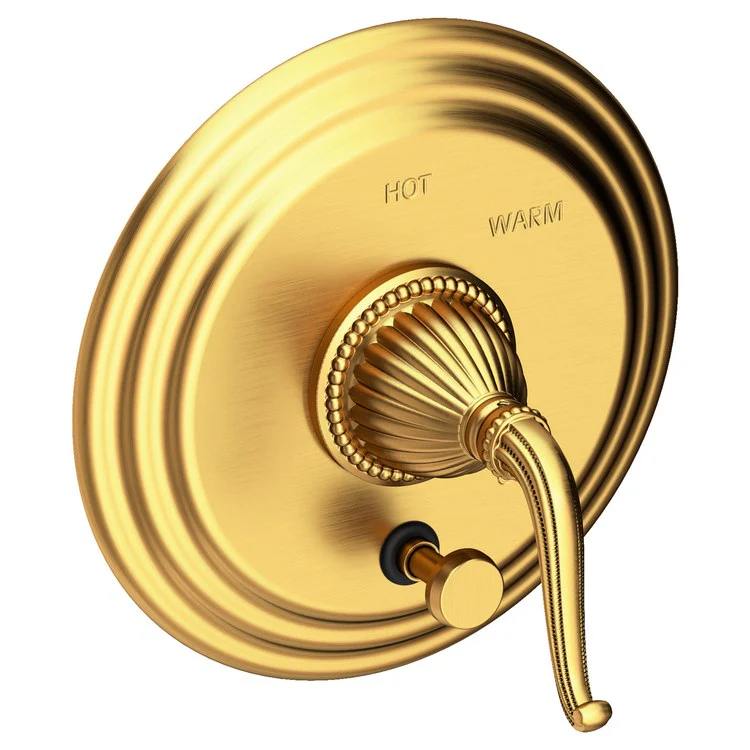 Alexandria Pressure Balance Tub/Shower Valve Trim Only with Lever Handle - Polished Gold PVD - Frankwebs