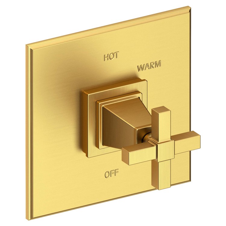 Pressure Balance Valve Trim Malvina Square 1 Cross Polished Chrome ADA Depth 4 Inch - Frankwebs