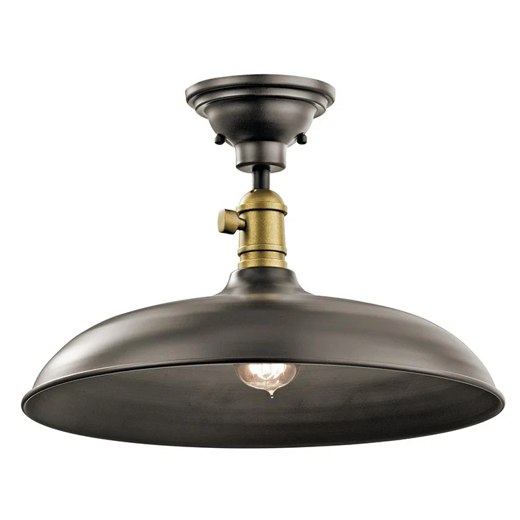 Cobson Single-Light Pendant/Semi-Flush Mount Ceiling Fixture - Frankwebs