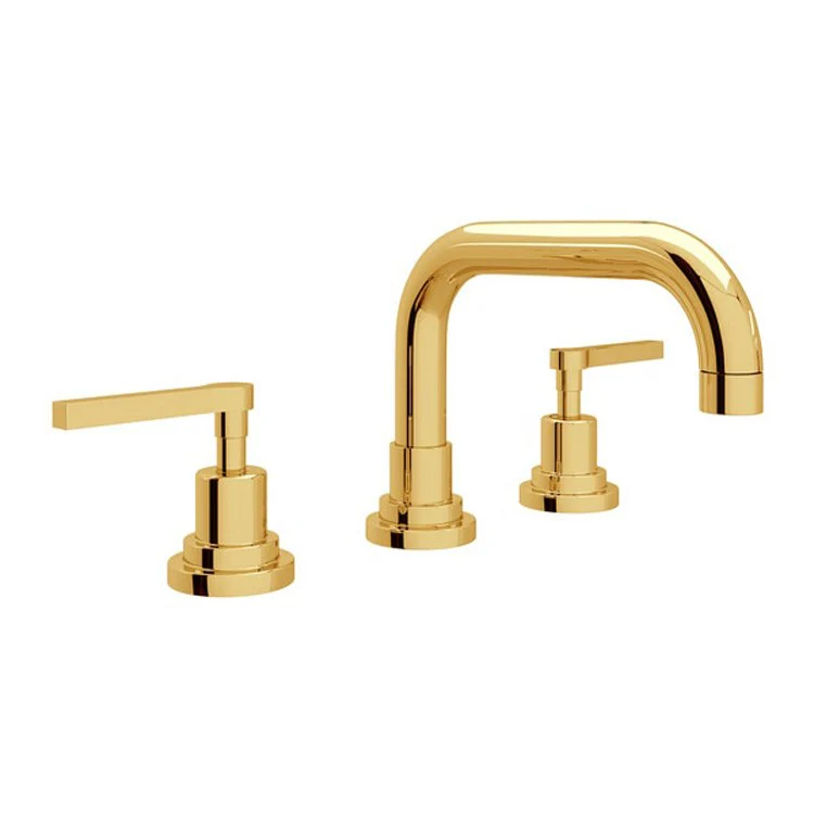 Lavatory Faucet Lombardia Widespread 2 Metal Lever Satin Nickel 1.2 Gallons per Minute 1/2 Inch NPT - Frankwebs