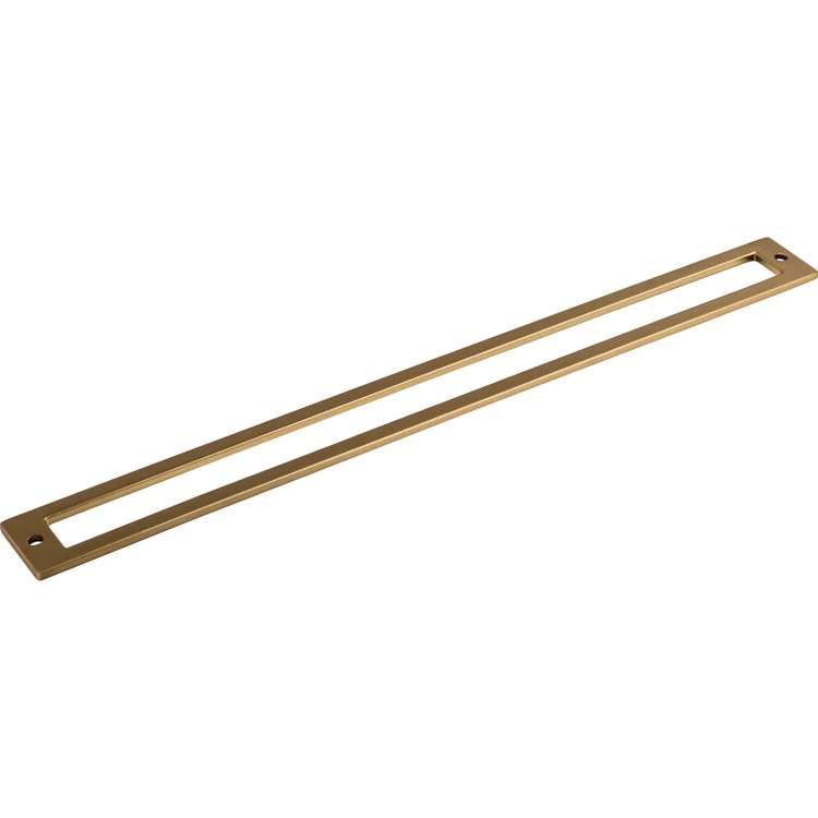 Pull Backplate Lynwood Hollin Rectangle Honey Bronze 12 Inch 2 Hole Zinc Alloy - Frankwebs