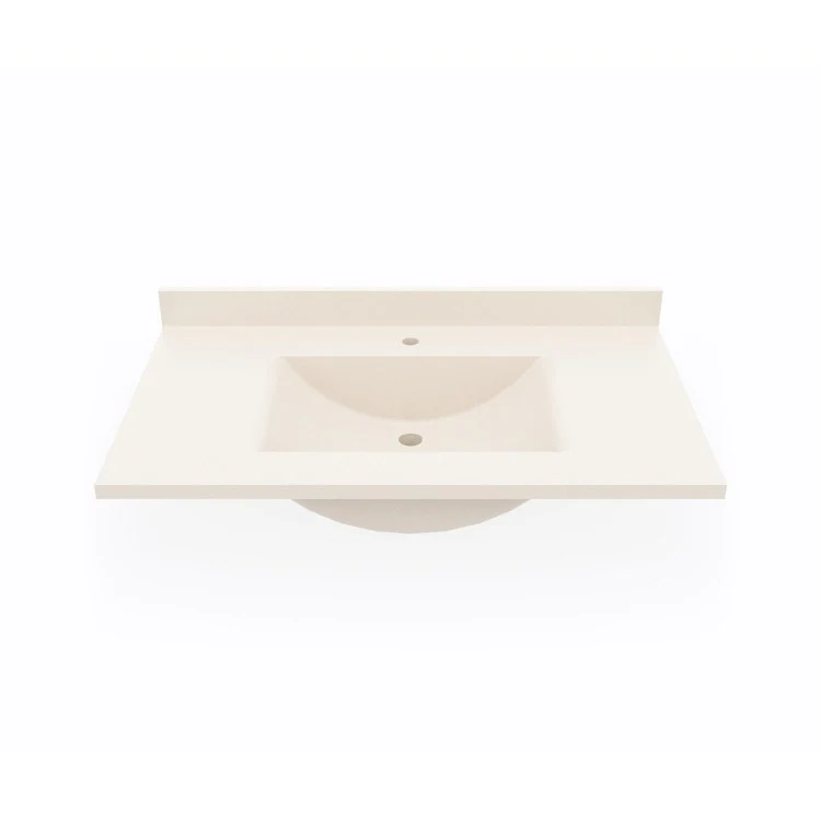 Vanity Top Contour 37 x 22 Inch ADA Tahiti White Swanstone - Frankwebs