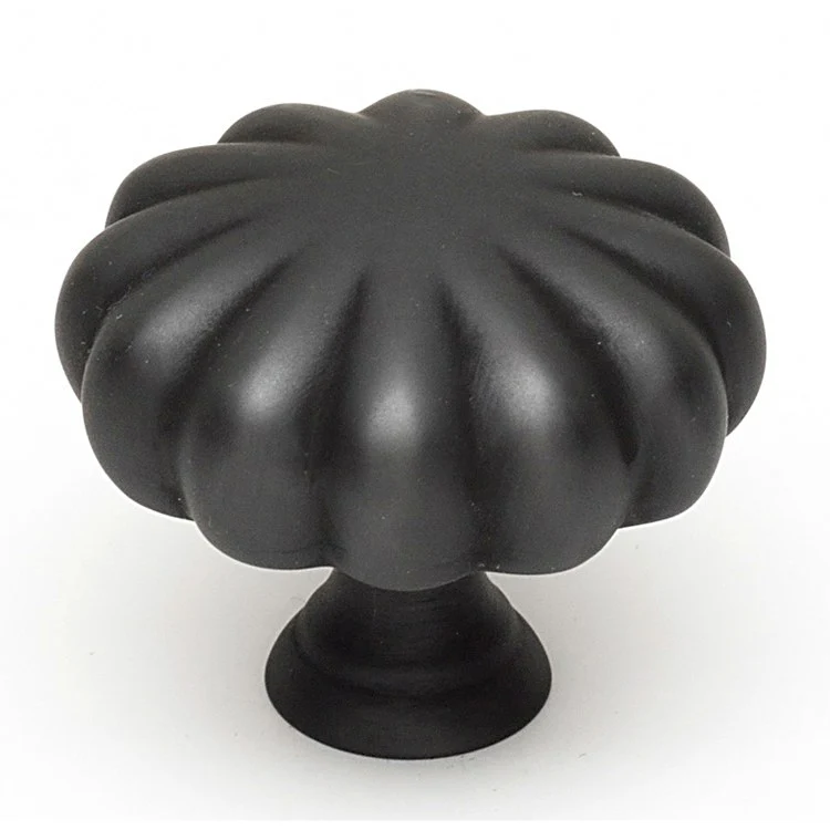 Knob II Collection Round Satin Nickel Brass 1-1/2 Inch 1-1/4 Inch 9/16 Inch - Frankwebs