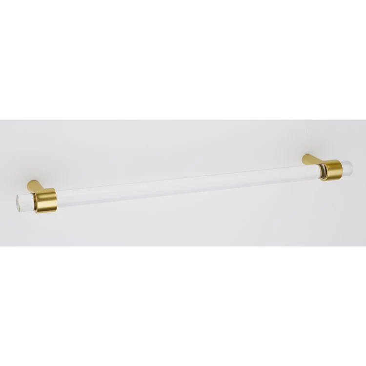 Pull Contemporary Acrylic Unlacquered Brass 18 Inch 20 Inch 2-1/4 Inch - Frankwebs