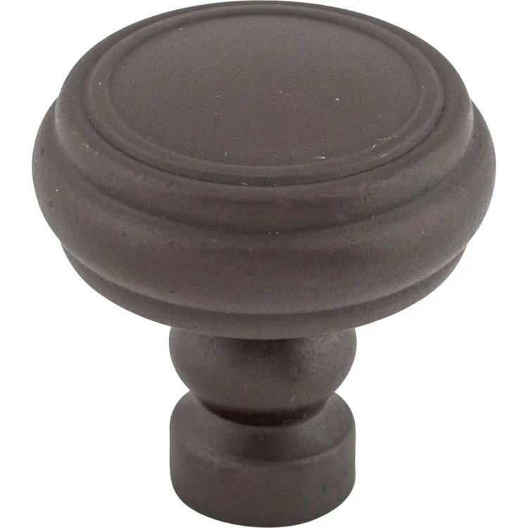 Knob Devon Brixton Rimmed Round Brushed Satin Nickel Zinc Alloy 1-1/4 Inch - Frankwebs