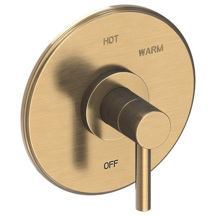 Pressure Balance Valve Trim East Linear Round 1 Lever Antique Copper ADA Depth 3 Inch - Frankwebs